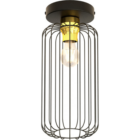 Plafon druciany Barn czarno-złoty Emibig | Loftowy design
