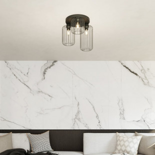 Plafon druciany Barn Premium 30cm czarny Emibig | Loftowy design