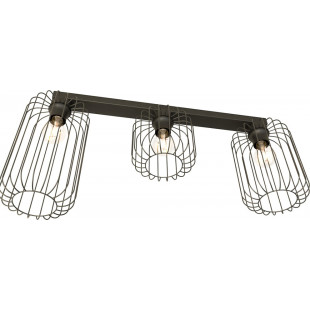 Plafon Barn czarny Emibig | Loftowy design, 70cm