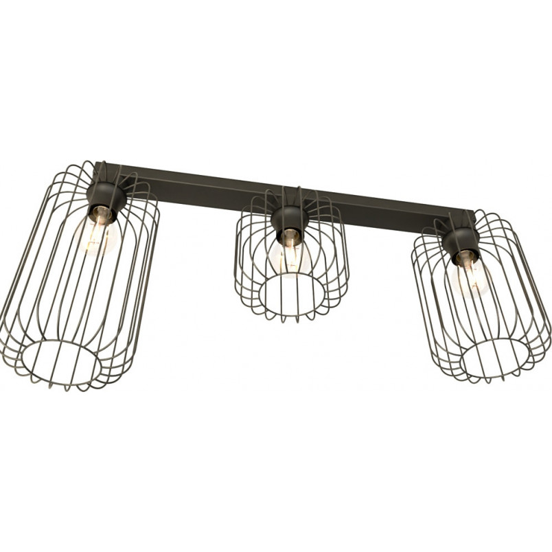 Plafon Barn czarny Emibig | Loftowy design, 70cm