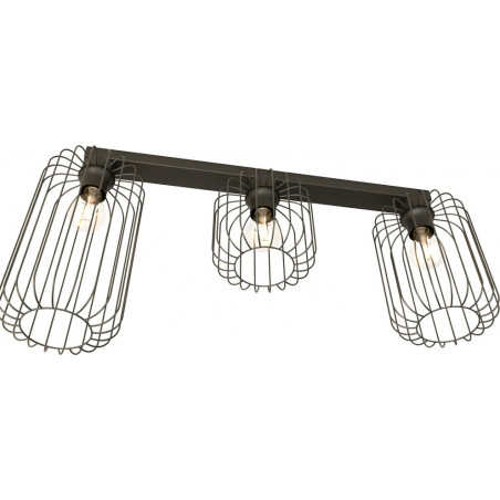 Plafon Barn czarny Emibig | Loftowy design, 70cm
