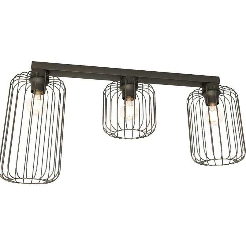 Plafon Barn czarny Emibig | Loftowy design, 70cm