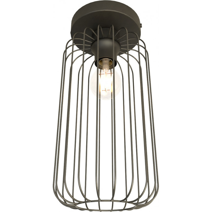 Plafon druciany Barn czarny Emibig | Loftowa lampa E27