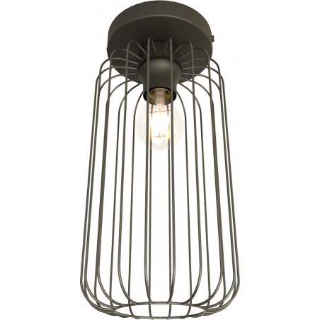 Plafon druciany Barn czarny Emibig | Loftowa lampa E27