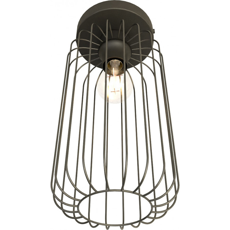 Plafon druciany Barn czarny Emibig | Loftowa lampa E27
