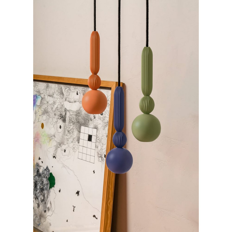Lampa wisząca Bosca | LoftLight - Niebieski, Metalowa