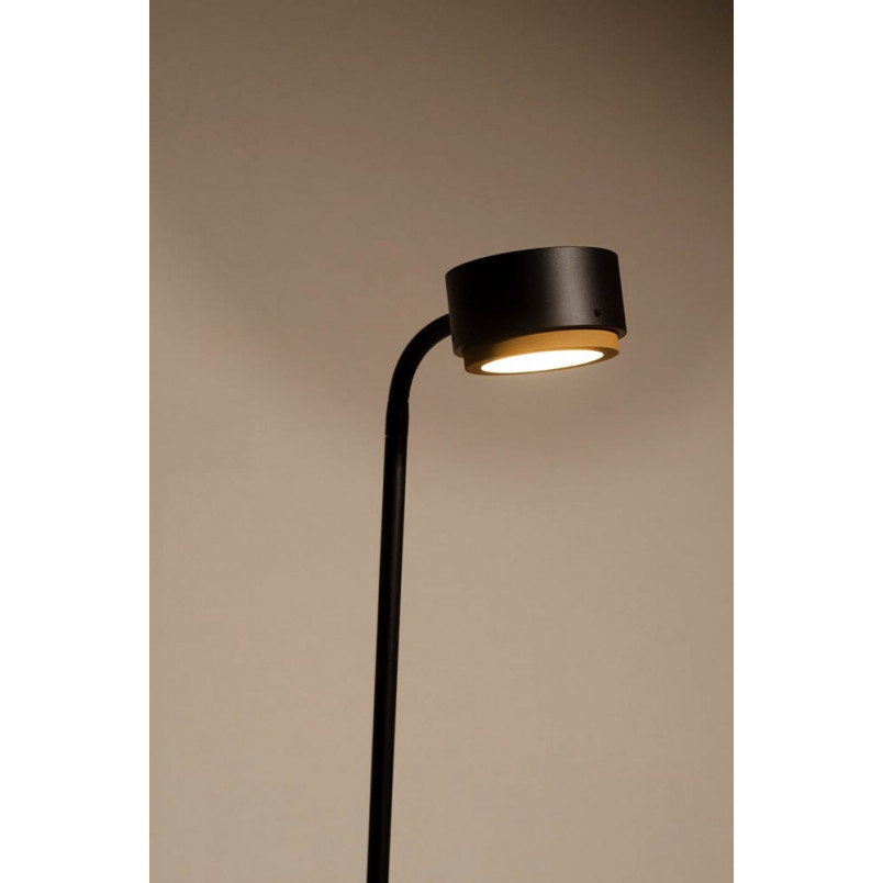 Lampa podłogowa LoftLight Jubi Concrete | Czarna/Żółta, Ściemniacz