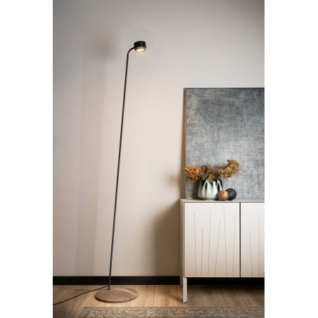 Lampa podłogowa LoftLight Jubi Walnut Czarna | Kup online