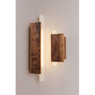 Kinkiet drewniany LoftLight Blaze LED 40cm z pilotem - Skandynawski