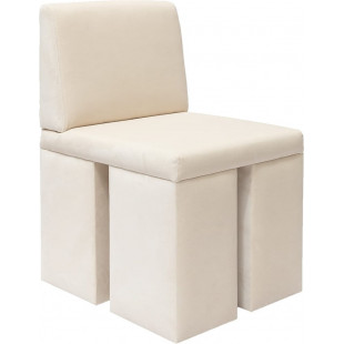 Krzesło welurowe Object106 | NG Design - Piaskowe, Designerskie