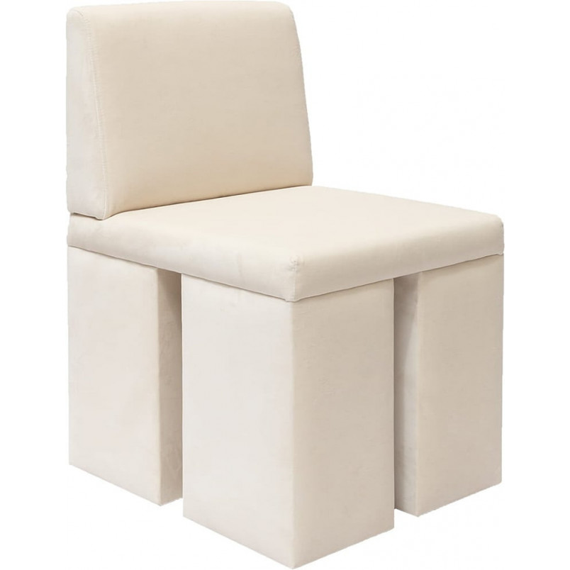 Krzesło welurowe Object106 | NG Design - Piaskowe, Designerskie