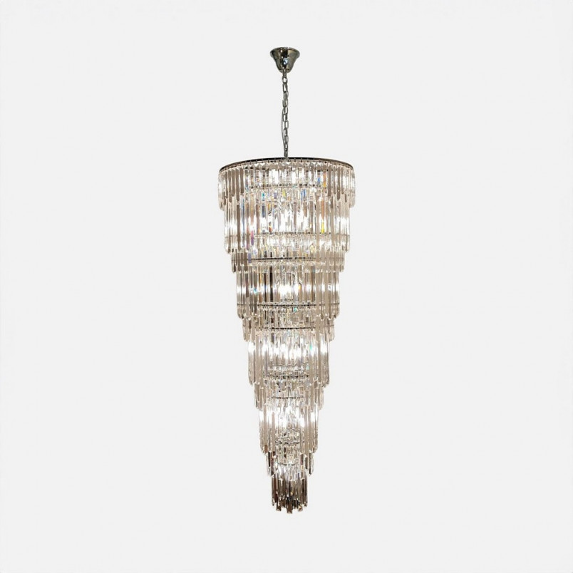 Żyrandol Kryształowy Glamour Luxe 60cm - ZumaLine | Eleganckie Oświetlenie