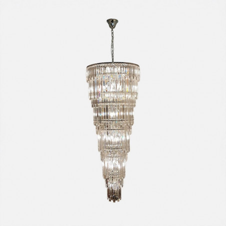 Żyrandol Kryształowy Glamour Luxe 60cm - ZumaLine | Eleganckie Oświetlenie