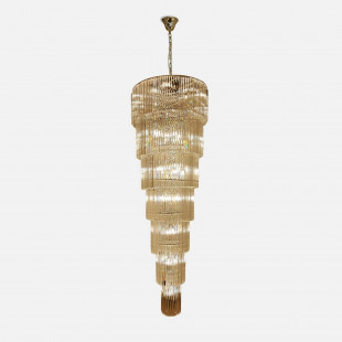 Żyrandol Kryształowy Złoty ZumaLine Luxe 100cm - Luksusowy Design