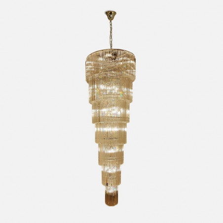 Żyrandol Kryształowy Złoty ZumaLine Luxe 100cm - Luksusowy Design