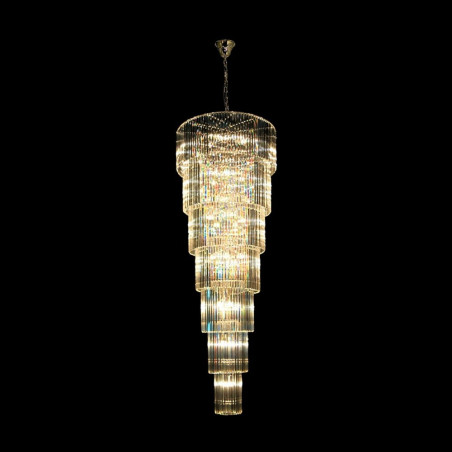 Żyrandol Kryształowy Złoty ZumaLine Luxe 100cm - Luksusowy Design