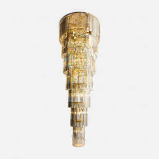 Żyrandol Kryształowy Złoty ZumaLine Luxe 100cm - Luksusowy Design