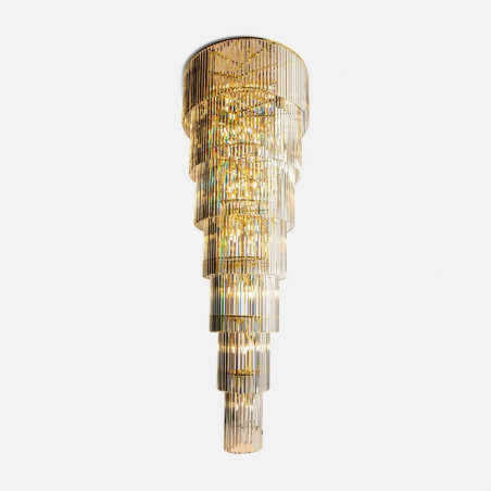 Żyrandol Kryształowy Złoty ZumaLine Luxe 100cm - Luksusowy Design