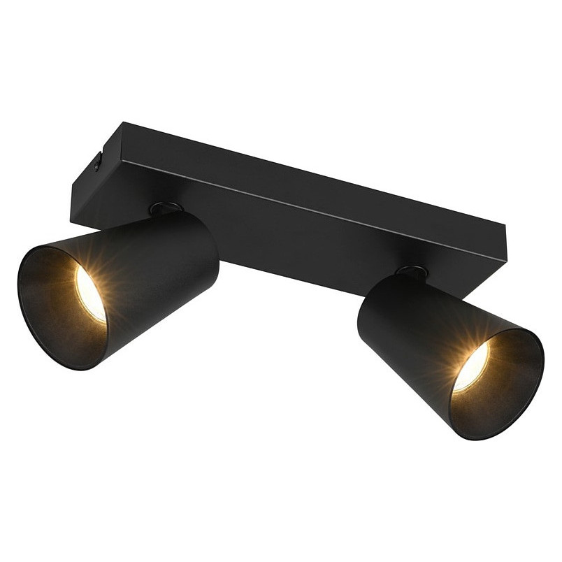 Reflektor sufitowy Trio Sharp 2 punkty czarny mat | Oświetlenie LED