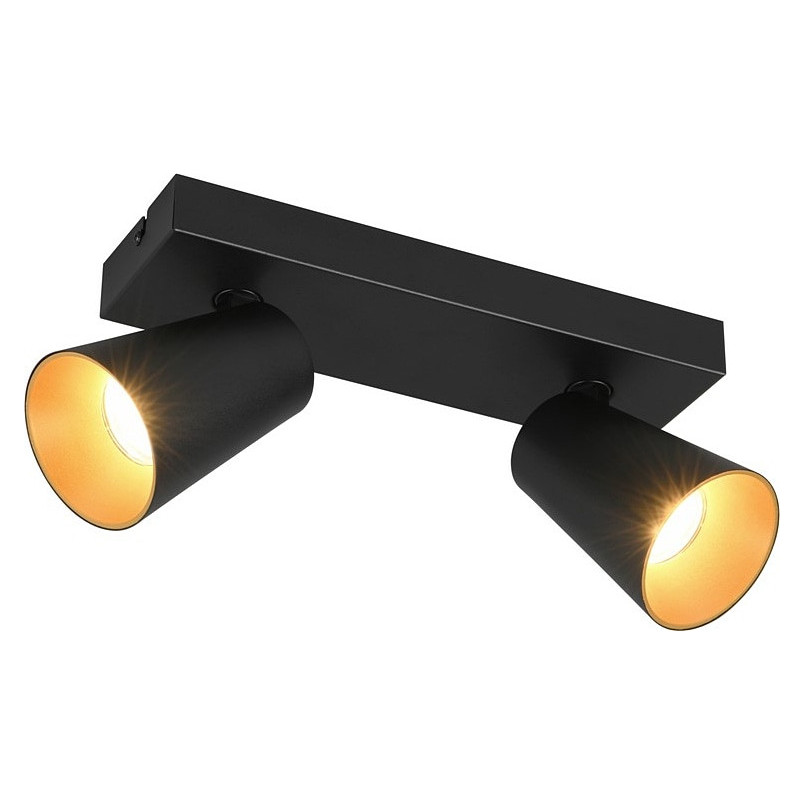 Reflektor sufitowy Trio Sharp 2 punkty czarny mat | Oświetlenie LED