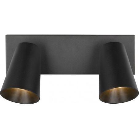 Reflektor sufitowy Trio Sharp 2 punkty czarny mat | Oświetlenie LED