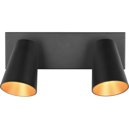Reflektor sufitowy Trio Sharp 2 punkty czarny mat | Oświetlenie LED