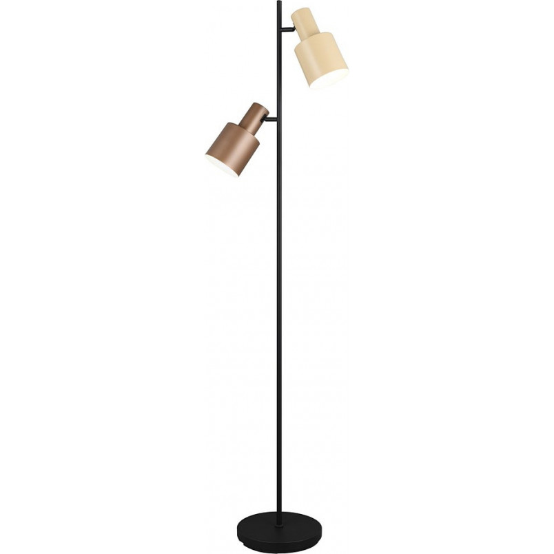 Lampa podłogowa Trio Agudo | 2 punkty, styl retro