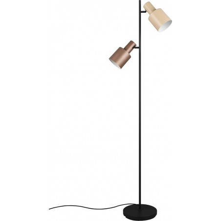 Lampa podłogowa Trio Agudo | 2 punkty, styl retro