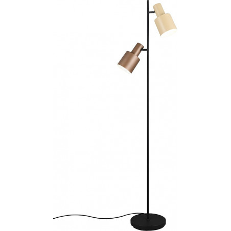 Lampa podłogowa Trio Agudo | 2 punkty, styl retro