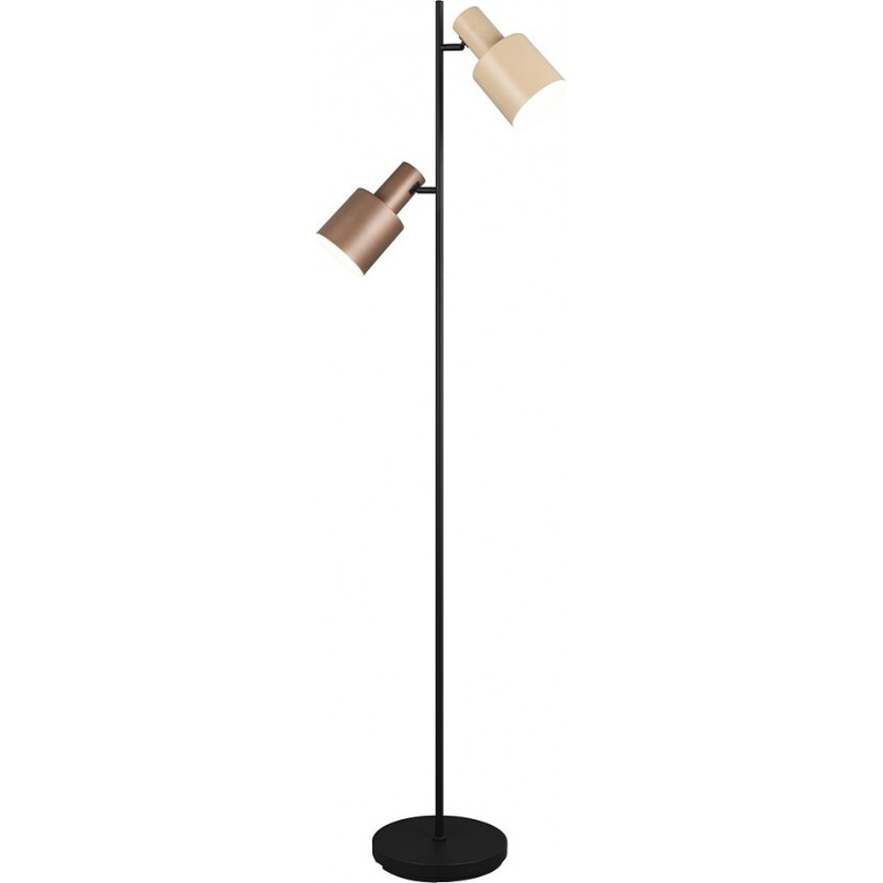 Lampa podłogowa Trio Agudo | 2 punkty, styl retro