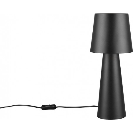Lampa stołowa retro Nubian czarna Trio - Stylowe oświetlenie