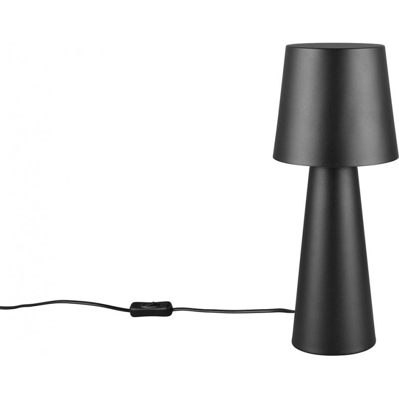 Lampa stołowa retro Nubian czarna Trio - Stylowe oświetlenie