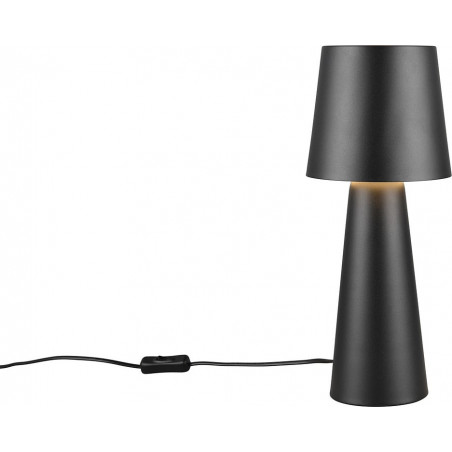 Lampa stołowa retro Nubian czarna Trio - Stylowe oświetlenie