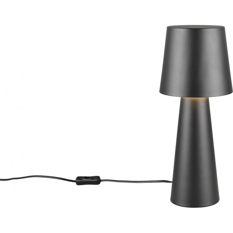 Lampa stołowa retro Nubian czarna Trio - Stylowe oświetlenie
