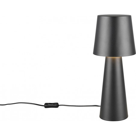 Lampa stołowa retro Nubian czarna Trio - Stylowe oświetlenie