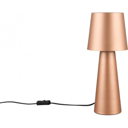 Lampa stołowa retro Trio Nubian - Brązowa, stylowa