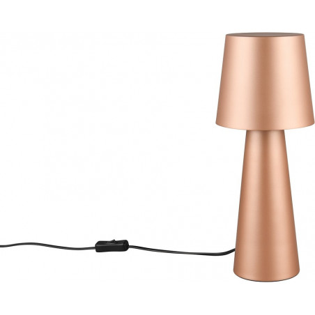 Lampa stołowa retro Trio Nubian - Brązowa, stylowa