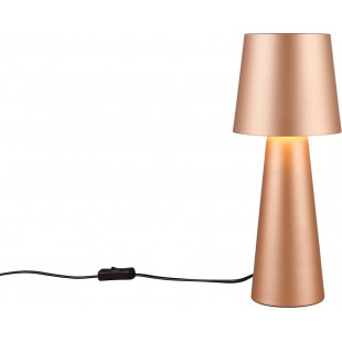 Lampa stołowa retro Trio Nubian - Brązowa, stylowa