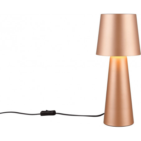Lampa stołowa retro Trio Nubian - Brązowa, stylowa