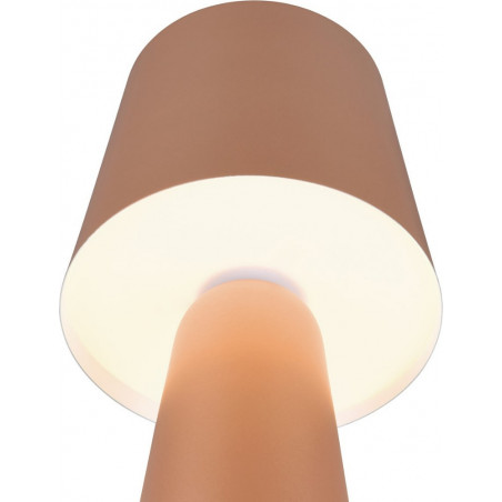 Lampa stołowa retro Trio Nubian - Brązowa, stylowa