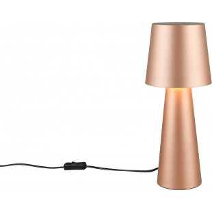 Lampa stołowa retro Trio Nubian - Brązowa, stylowa