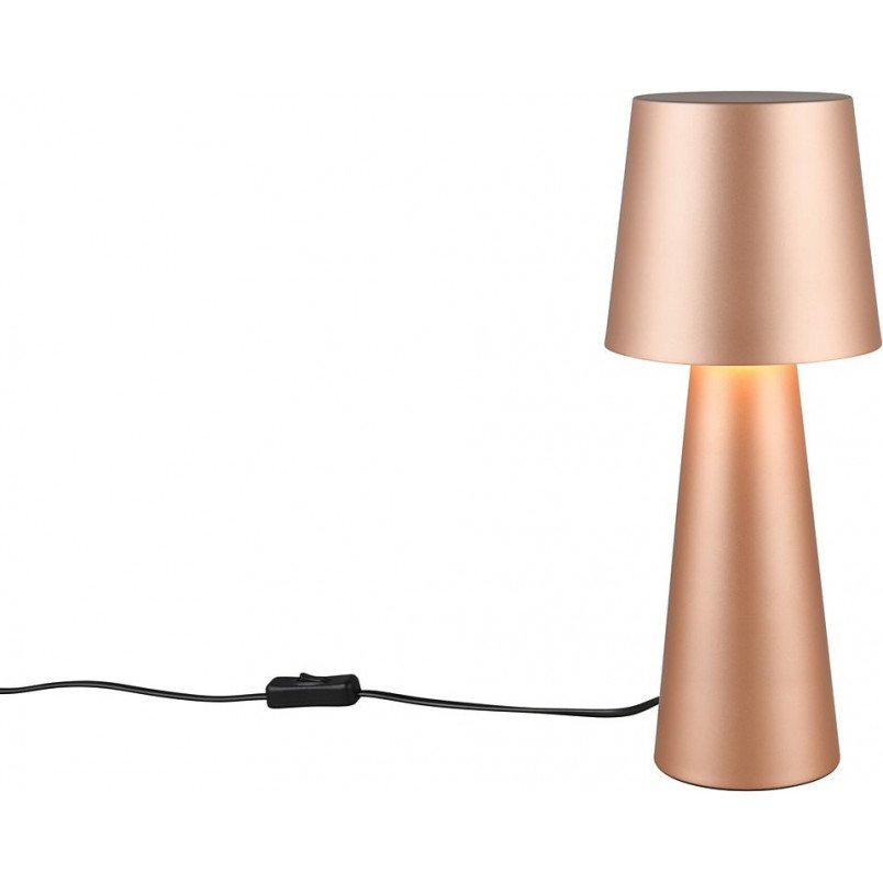 Lampa stołowa retro Trio Nubian - Brązowa, stylowa