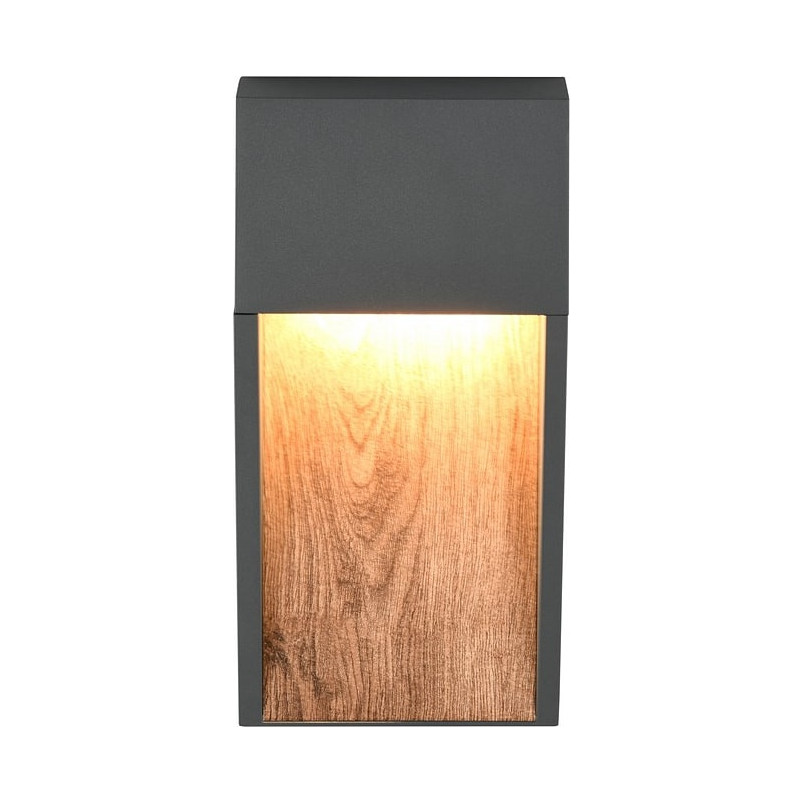 Kinkiet zewnętrzny Salmon Trio | LED 3000K, imitacja drewna
