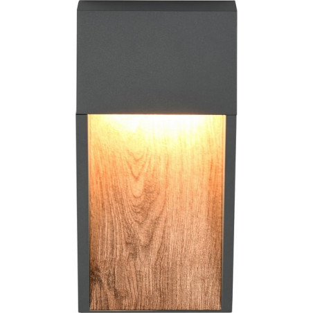 Kinkiet zewnętrzny Salmon Trio | LED 3000K, imitacja drewna