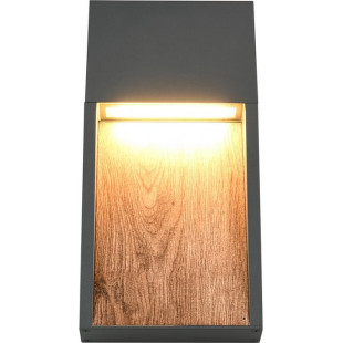 Kinkiet zewnętrzny Salmon Trio | LED 3000K, imitacja drewna