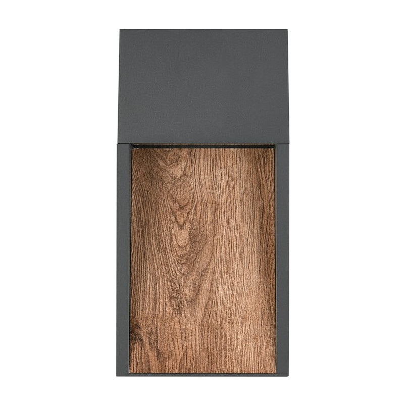 Kinkiet zewnętrzny Salmon Trio | LED 3000K, imitacja drewna