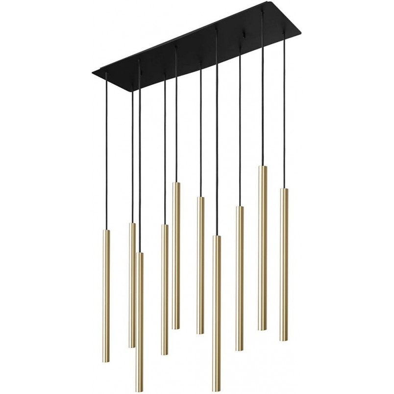 Lampa wisząca Nowodvorski Laser X - Mosiądz i Czarny | Eleganckie oświetlenie