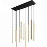 Lampa wisząca Nowodvorski Laser X - Mosiądz i Czarny | Eleganckie oświetlenie