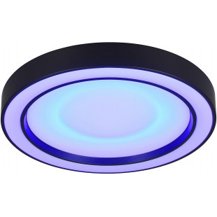 Plafon okrągły z pilotem sterowania Arco LED 40cm czarny mat Reality