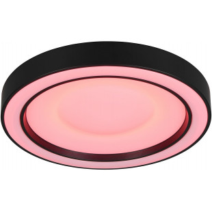 Plafon LED czarny Arco z pilotem | Reality - 40cm